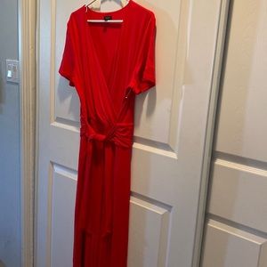 Gorgeous Near NEW red jumpsuit from Ann Taylor factory